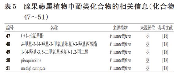 腺果藤属植物的化学成分和药理作用研究进展（二）