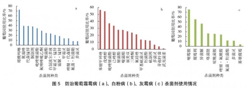 我国葡萄园病害发生危害及防治用药情况调查