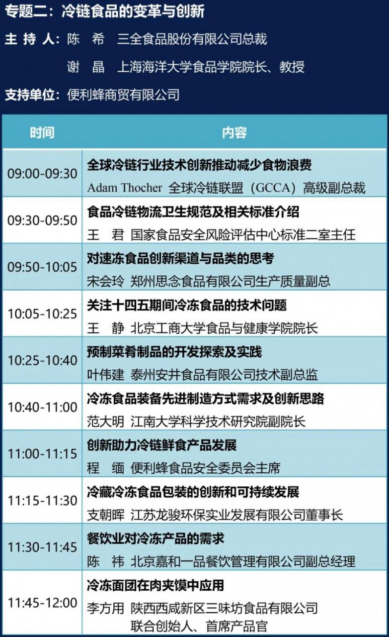 融合升级、创新变革—第二十一届中国方便食品大会专题日程发布（一）